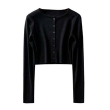 Charger l'image dans la galerie, Korean Style O-neck Short Knitted Sweaters Women
