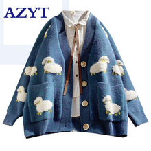 Charger l'image dans la galerie, 2020 Autumn New Knit Female Cardigan Loose Streetwear
