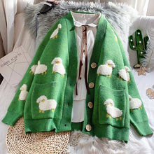 Charger l'image dans la galerie, 2020 Autumn New Knit Female Cardigan Loose Streetwear
