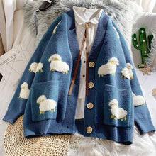 Charger l'image dans la galerie, 2020 Autumn New Knit Female Cardigan Loose Streetwear
