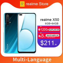 Charger l'image dans la galerie, realme X50 X 50 5G 6GB 64GB 6.57'' Moblie Phone Snapdragon 765G

